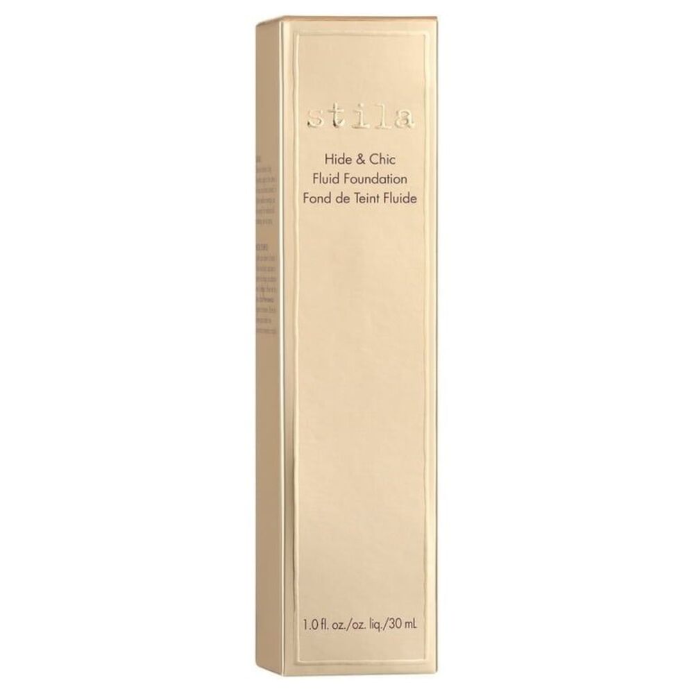 New Stila Hide & Chic Fluid Foundation Cosmetic Makeup, Tan 4 #351